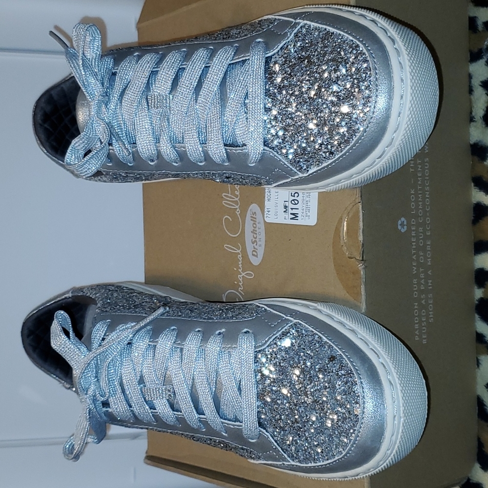 Silver sparkle dr scholls  sneakers